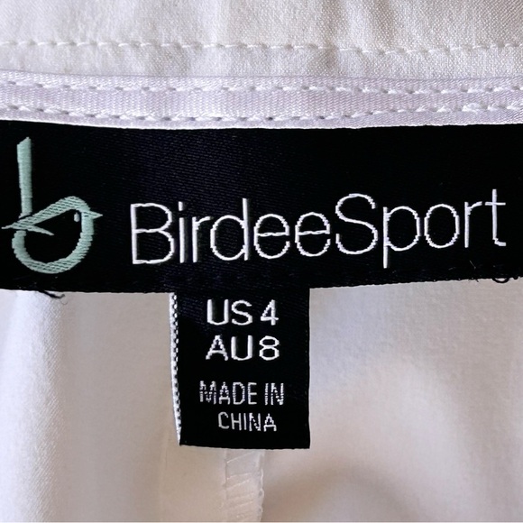 Birdee Sport Golf Skirt A-Line Stretch Zip Pockets White Size 4 - Picture 4 of 7